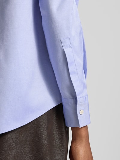 BOSS Regular Fit Langarmbluse aus reiner Baumwolle Modell 'Baisana' Hellblau 3