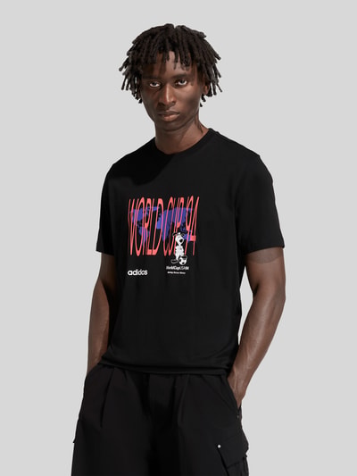 adidas Originals Regular Fit T-Shirt aus reiner Baumwolle Black 4
