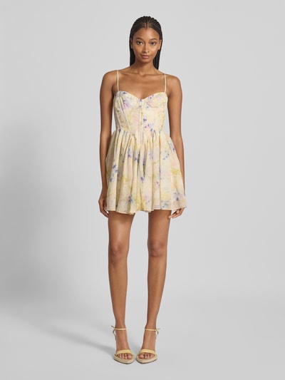 Bardot Sukienka koktajlowa na cienkich ramiączkach model ‘ASHTA’ Jasnożółty 1