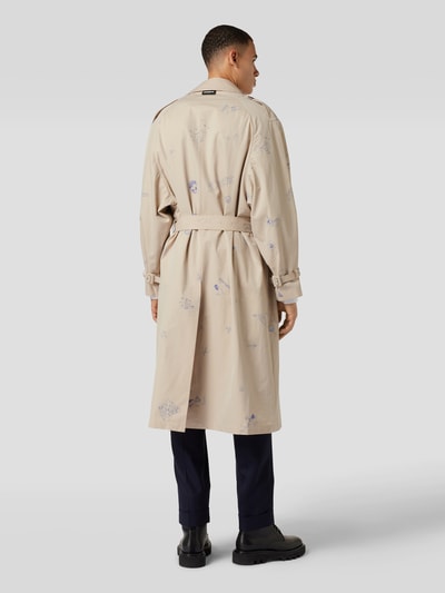 VETEMENTS Trenchcoat mit Allover-Muster Sand 5