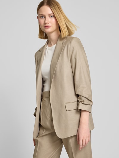 Jake*s Collection Leinenblazer mit 3/4-Arm Sand 3