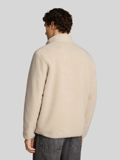 Tom Tailor Denim Teddyjacke mit Brusttasche Beige 5