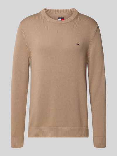 Tommy Jeans Regular fit gebreide pullover van zuiver katoen Beige - 2