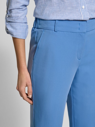 Christian Berg Woman Spodnie materiałowe o kroju tapered fit z elastycznym pasem Niebieski 3