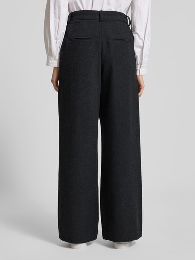 MSCH Copenhagen Jeansy z wysokim stanem i szeroką nogawką model ‘Seba’ Antracytowy 5