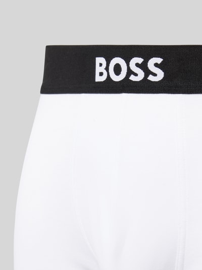 BOSS Boxershorts mit elastischem Logo-Bund im 3er-Pack Modell 'ONE'
 Mittelgrau Melange 2