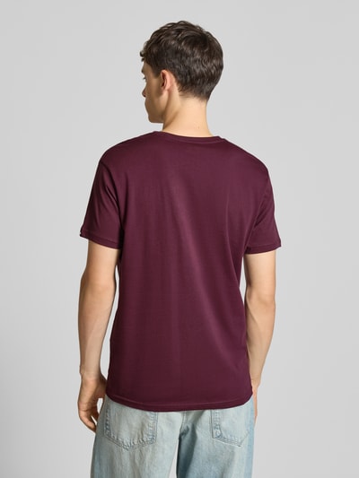 Alpha Industries T-Shirt mit Label-Print Bordeaux 5