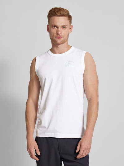 Tom Tailor Tanktop met labelprint Wit - 4