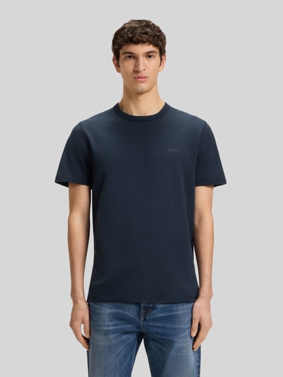 BOSS Orange regular fit T-shirt van puur katoen model 'TEGOOD' Marineblauw - 4