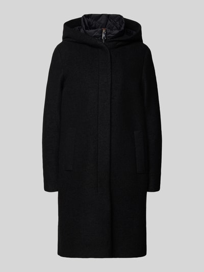 Fuchs Schmitt Płaszcz z kapturem i krytym zamkiem błyskawicznym Czarny 2