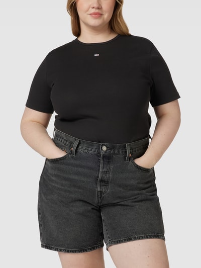 Tommy Jeans Curve PLUS SIZE T-Shirt mit Rundhalsausschnitt Black 4