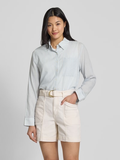 Vila Bluzka koszulowa o kroju regular fit z kieszenią na piersi model ‘RUMANA’ Jasnoniebieski 4