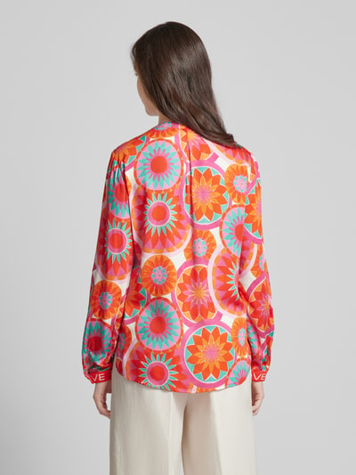 Emily Van den Bergh Bluse mit Allover-Print Orange 5