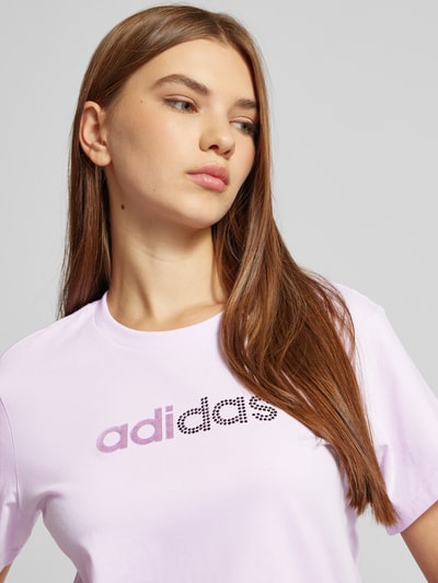 ADIDAS SPORTSWEAR T-shirt met labelprint Lila - 3