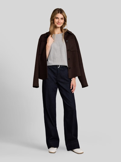 Tom Tailor 3/4-Shirt aus reiner Baumwolle mit abgerundetem Saum Hellblau 1