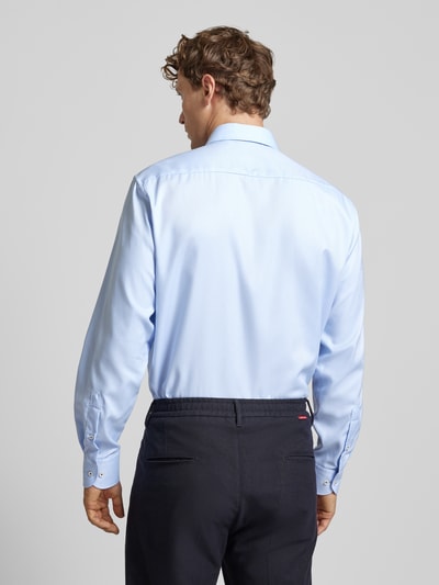 Eterna Comfort fit zakelijk overhemd met kentkraag Bleu - 5