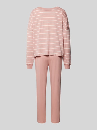 Marc O'Polo Comfort fit pyjama met labelprint Rosé - 3