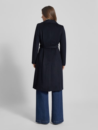 Lauren Ralph Lauren Płaszcz z kołnierzem z połami i wiązanym paskiem Granatowy 5