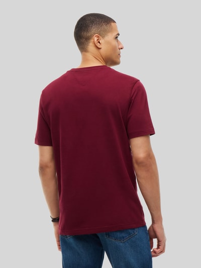 Tommy Hilfiger Regular Fit T-Shirt aus reiner Baumwolle Bordeaux 5
