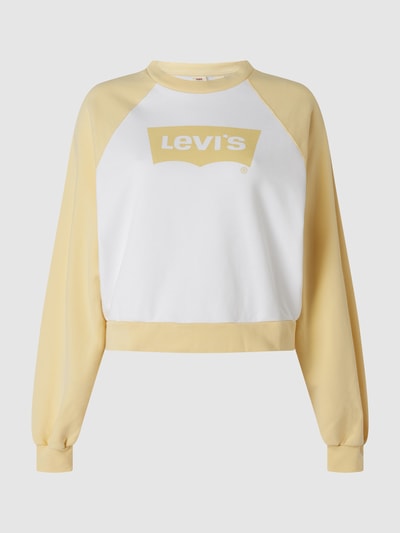 Levi's® Cropped Sweatshirt aus Baumwolle  Weiss 1