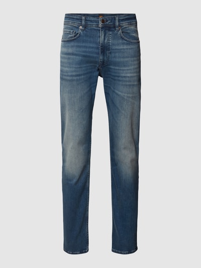 BOSS Orange Tapered Fit Jeans mit Eingrifftaschen Modell 'TABER' Hellblau 2