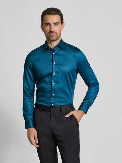 SEIDENSTICKER Regular Fit Business-Hemd mit Kentkragen Modell 'New' Petrol 4