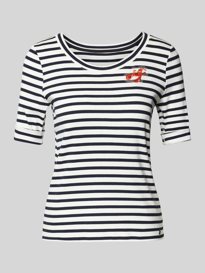 Marc Cain T-Shirt mit Rundhalsausschnitt Marine 2
