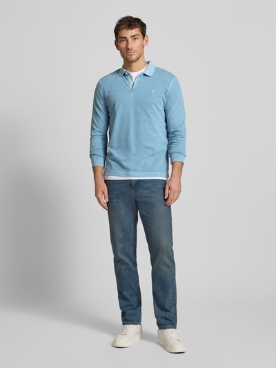 Marc O'Polo Regular Fit Poloshirt aus reiner Baumwolle Aqua 1