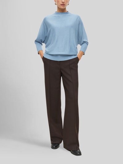 s.Oliver BLACK LABEL relaxed fit pullover met vleermuismouwen Bleu - 1