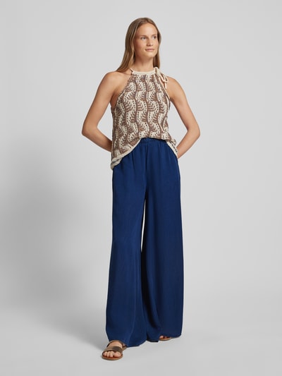 Mango Wide Leg Stoffhose in Denim-Optik Modell 'MILOS' Jeansblau 1