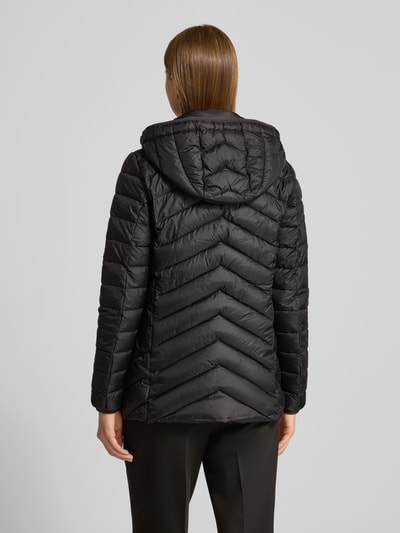 s.Oliver RED LABEL Shaped fit gewatteerd jack met labelprint Zwart - 5