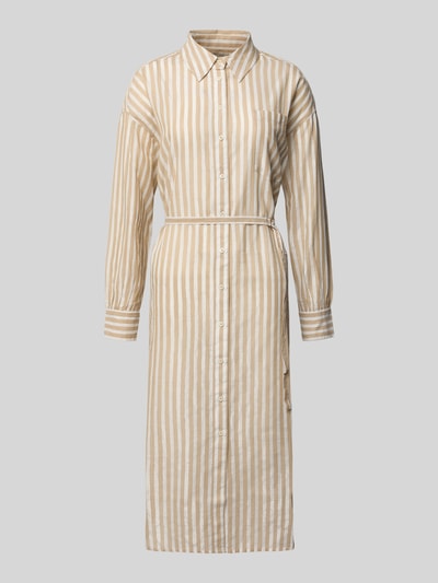 Scotch & Soda Midikleid mit Knopfleiste Sand 2