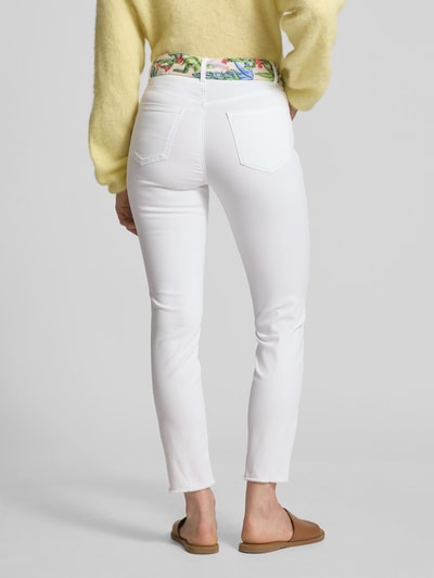 Marc Cain Jeans mit Stoffgürtel Weiss 5