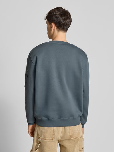 Alpha Industries Sweatshirt mit Label-Print Hellblau 5