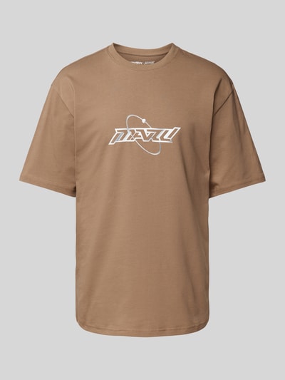 Review X MATW T-shirt met labelprint - MATW x REVIEW Taupe - 2