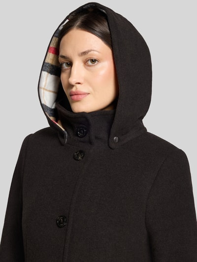 Gil Bret Regular Fit Parka aus Woll-Mix  Dunkelbraun 3