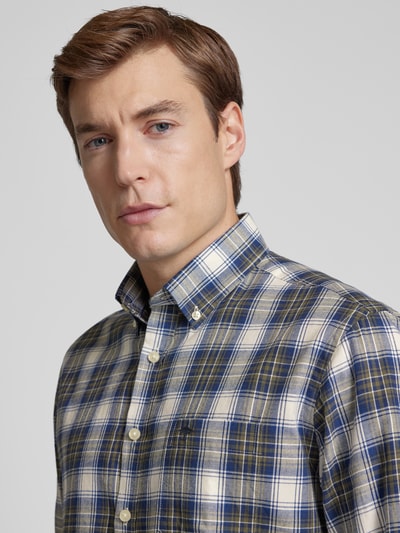 Fynch-Hatton Vrijetijdsoverhemd met knoopsluiting Olijfgroen - 3