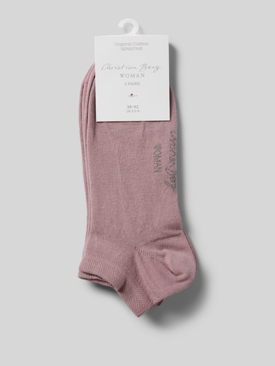 Christian Berg Woman Sneakersocken mit Label-Detail im 2er-Pack Altrosa 3