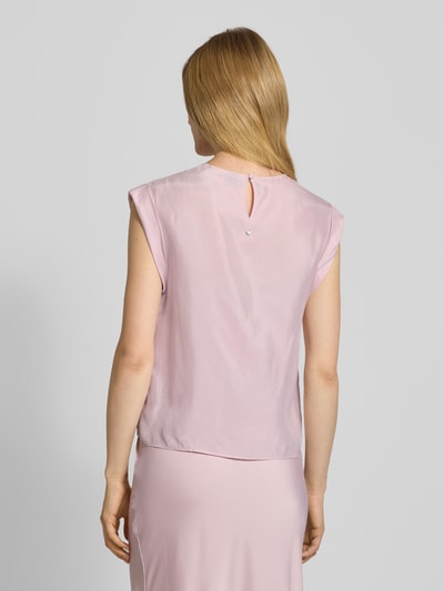 BOSS Orange Regular Fit Blusentop aus Cupro-Viskose-Mix Modell 'IRNETTE' Rosa 5