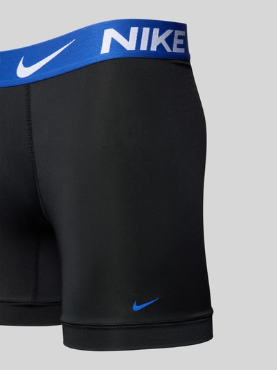 Nike Obcisłe bokserki z elastycznym pasem z logo Czarny 2