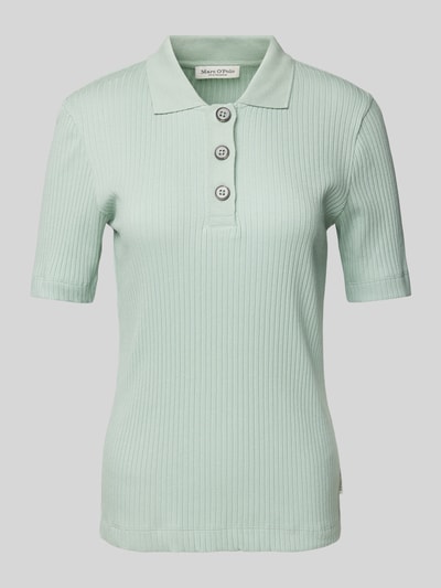 Marc O'Polo Slim fit poloshirt van een mix van katoen en modal Mintgroen - 2