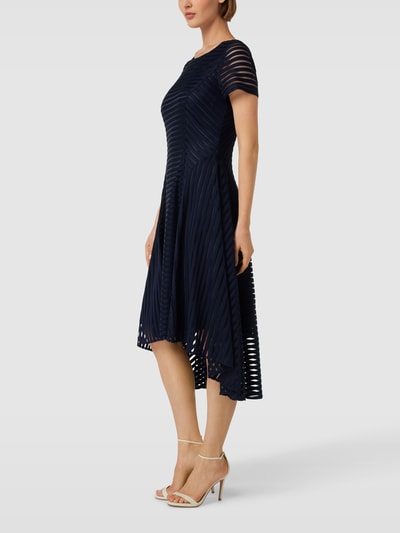 Vera Mont Cocktailkleid mit Strukturmuster Dunkelblau 4