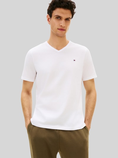 Tommy Hilfiger Regular Fit T-Shirt aus Baumwoll-Mix im 3er-Pack Weiss 4