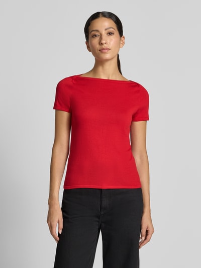MANGO Skinny Fit T-Shirt aus reiner Baumwolle Rot 4