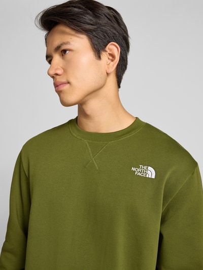 The North Face Sweatshirt met labelstitching Olijfgroen - 3