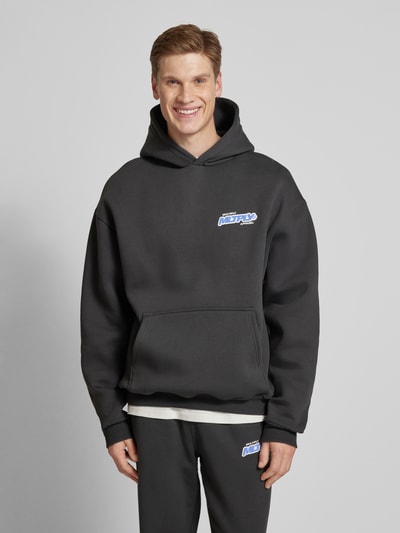 Multiply Apparel Oversized Hoodie mit Label-Print Black 4