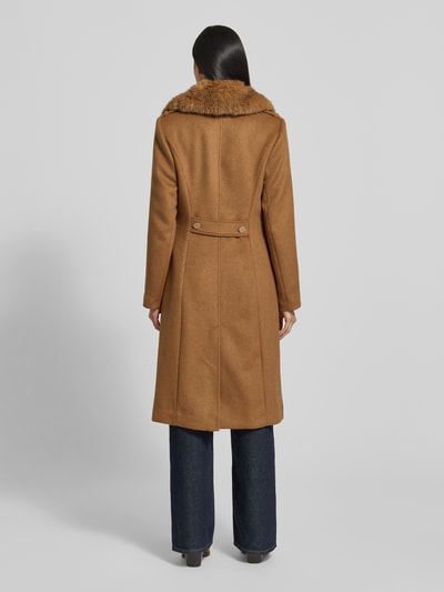 GUESS Regular Fit Mantel mit Woll-Anteil Modell 'Karole' Camel 5