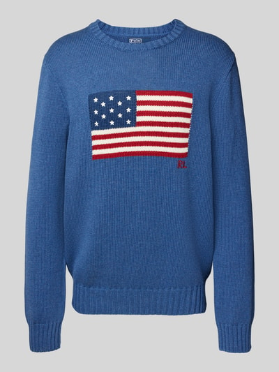 Polo Ralph Lauren Strickpullover mit Rundhalsausschnitt Hellblau 2