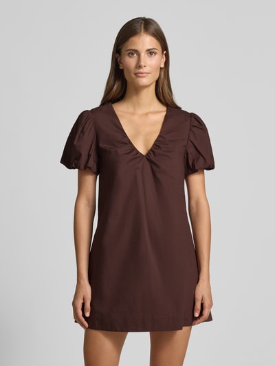 Forever New Cocktailkleid mit V-Ausschnitt Schoko 4