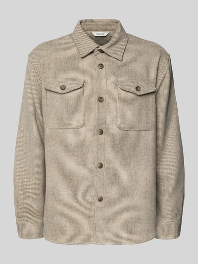 SELECTED HOMME Regular fit overhemdjack met wol, model 'LOSEPABLO' Zand - 2